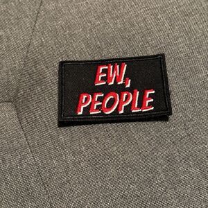 Ew, People morale hook and loop patch